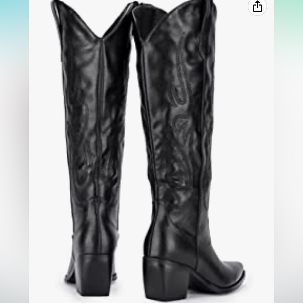 Black cowboy boots
